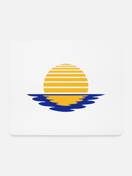 Sunrise - Mousepad (Querformat) - Weiß