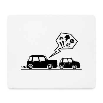 Angry driver - Mousepad (Querformat) - Weiß - Vorne