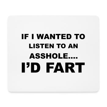 Fart - Mousepad (Querformat) - Weiß - Vorne