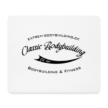 Classic bodybuilding - Mouse Pad (horizontal) - white - Front