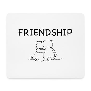 Friendship - Freundschaft - Mousepad (Querformat) - Weiß - Vorne