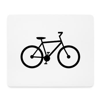 fahrrad fahren sport bike drahtesel gesund clipart - Mousepad (Querformat) - Weiß - Vorne
