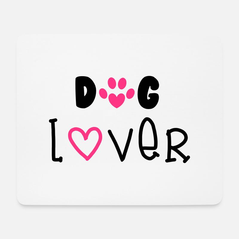 Dog Lover - Mousepad (Querformat) - Weiß