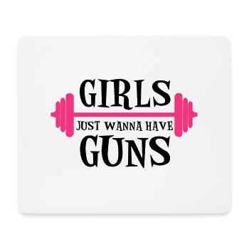 Guns - Mouse Pad (horizontal) - white - Front