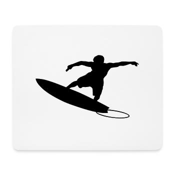 Surfer 4 (Vector) - Mouse Pad (horizontal) - white - Front