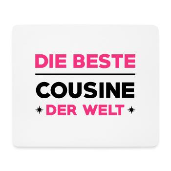 Cousin / Cousine / Vetter / Bruder / Tante / Onkel - Mousepad (Querformat) - Weiß - Vorne