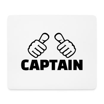 Captain - Mouse Pad (horizontal) - white - Front