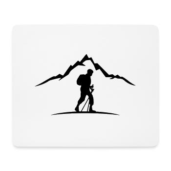 Sport - Berge Wanderer - Mousepad (Querformat) - Weiß - Vorne