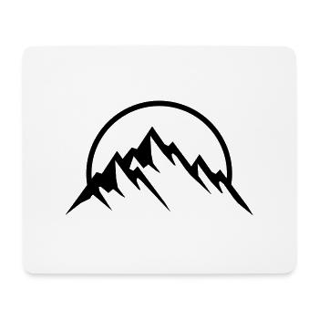 mountains sunshine - Mousepad (Querformat) - Weiß - Vorne