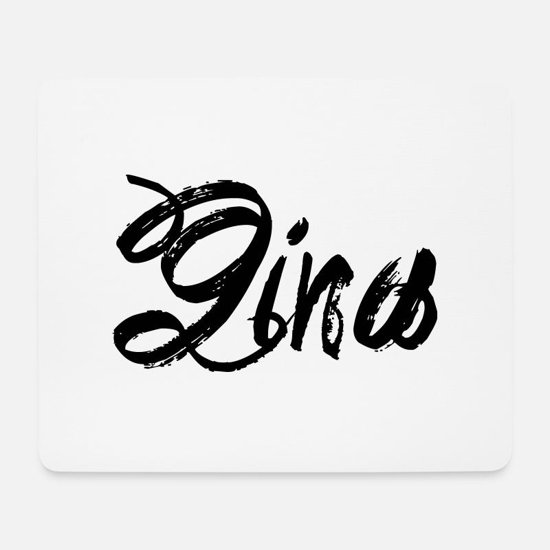 Gina - Mousepad (Querformat) - Weiß