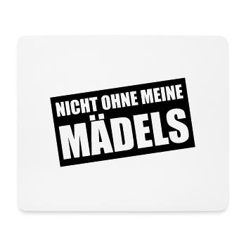 nicht ohne meine mädels design - Mousepad (Querformat) - Weiß - Vorne