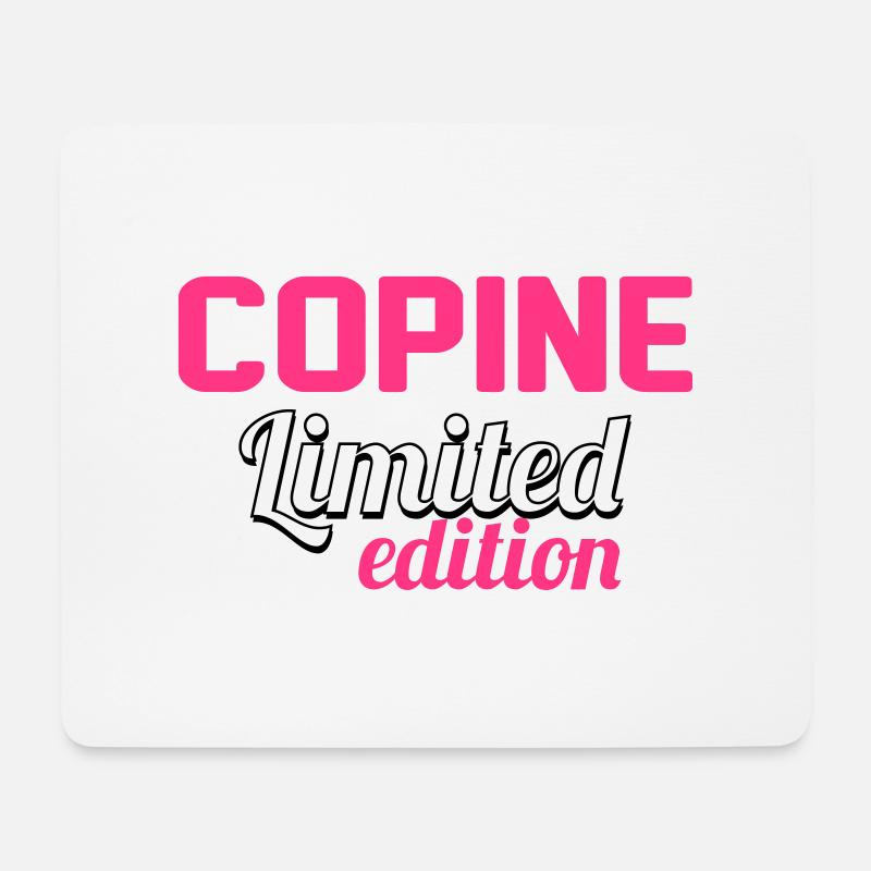 Ami / Copain / Copine / Voisin / Nourrice / Geek - Mousepad (Querformat) - Weiß