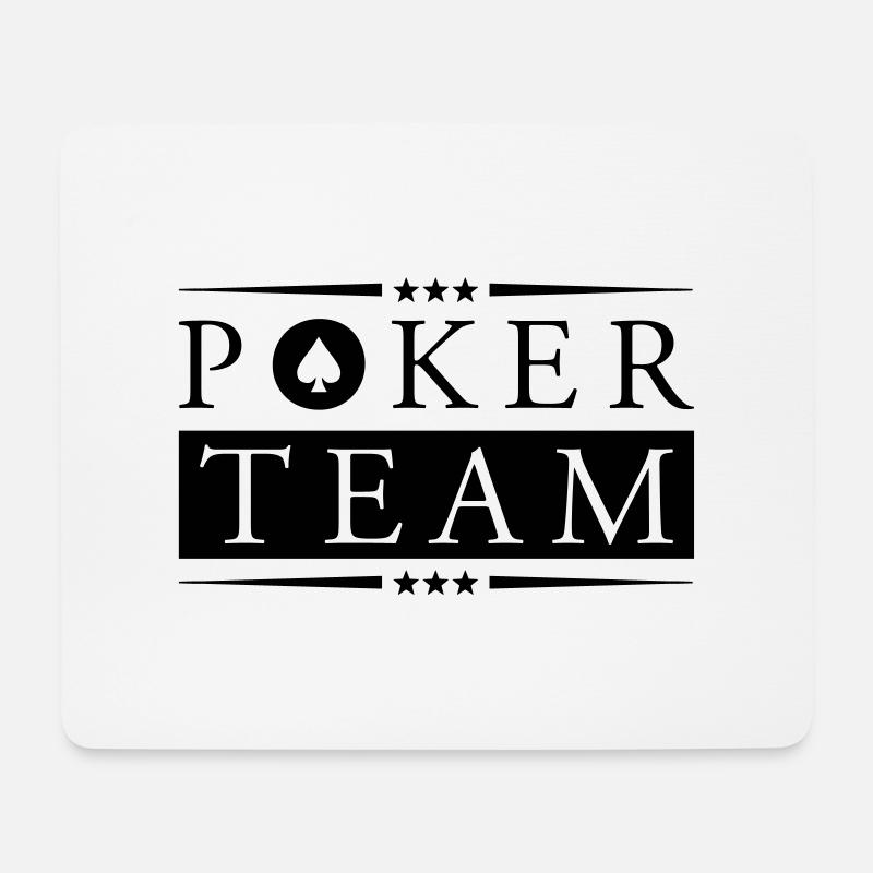 poker team - Mousepad (Querformat) - Weiß
