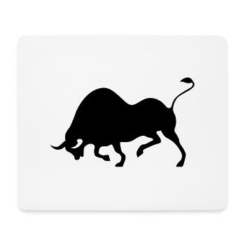 bull - Mouse Pad (horizontal) - white - Front