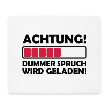 dummer_spruch_2 - Mousepad (Querformat) - Weiß - Vorne