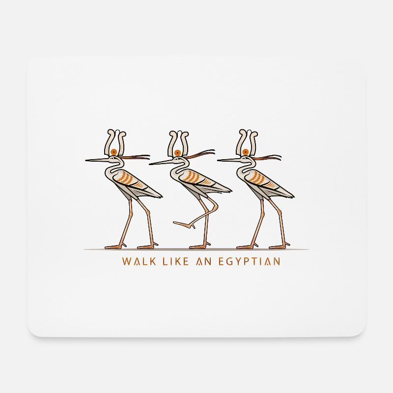 Heron deities in Egypt - Mouse Pad (horizontal) - white