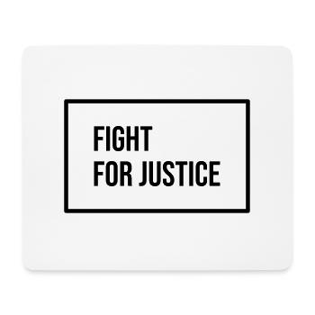 Lutte pour la justice - Tapis de souris (format paysage) - blanc - Devant