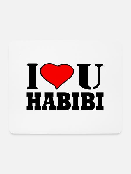 HABIBI - Mouse Pad (horizontal) - white