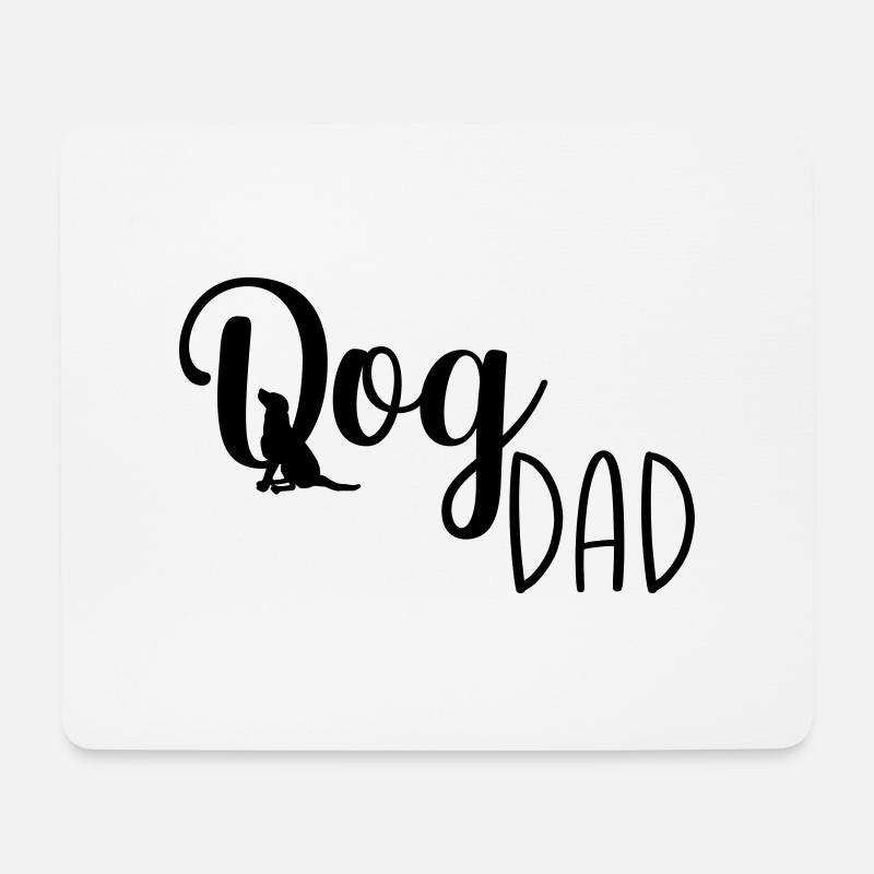 Dog Dad - Mousepad (Querformat) - Weiß