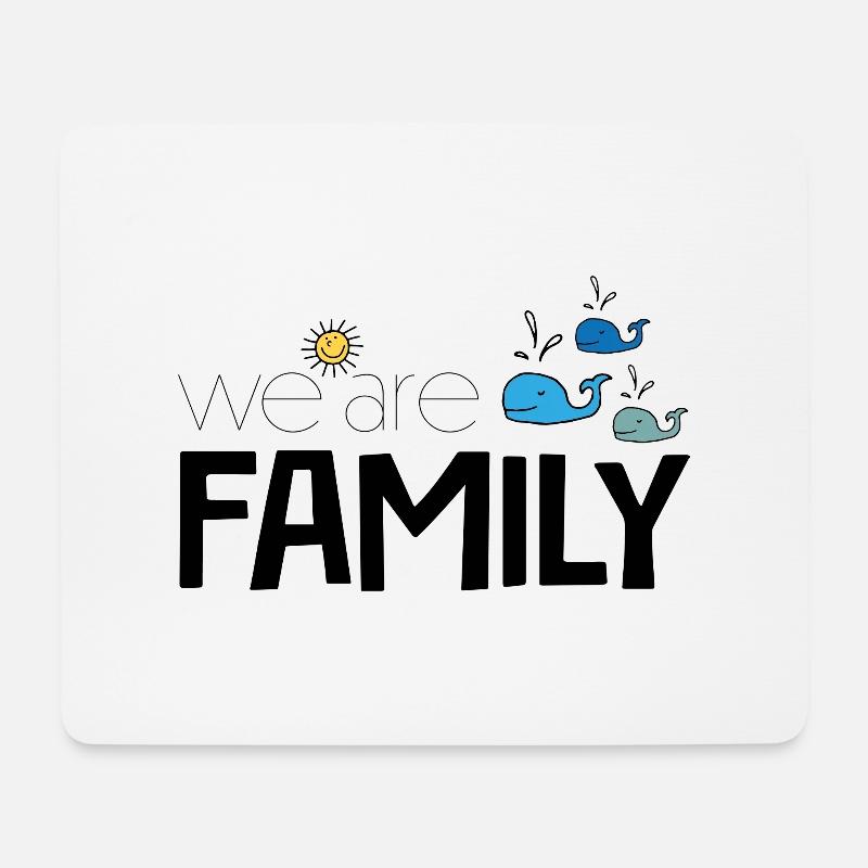 Familie - Mousepad (Querformat) - Weiß