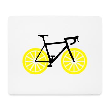 Lemon bike - Mouse Pad (horizontal) - white - Front