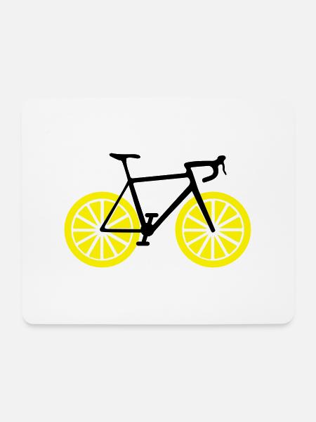 Lemonbike - Mousepad (Querformat) - Weiß