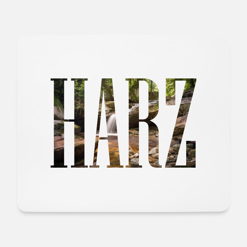 Harz, Harz Mountains, Central Mountains, Germany - Mouse Pad (horizontal) - white