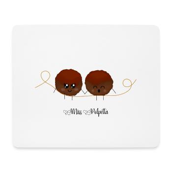 Boulettes de viande - Tapis de souris (format paysage) - blanc - Devant