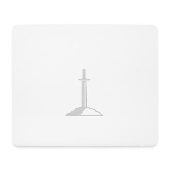 on y vois comme comme a travers uen pelle ici - Tapis de souris (format paysage) - blanc - Devant