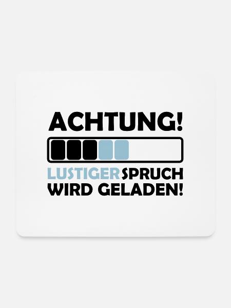 lustiger spruch - Mousepad (Querformat) - Weiß