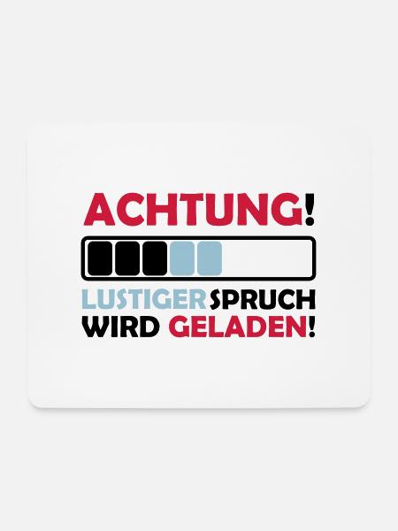 lustiger spruch - Mousepad (Querformat) - Weiß