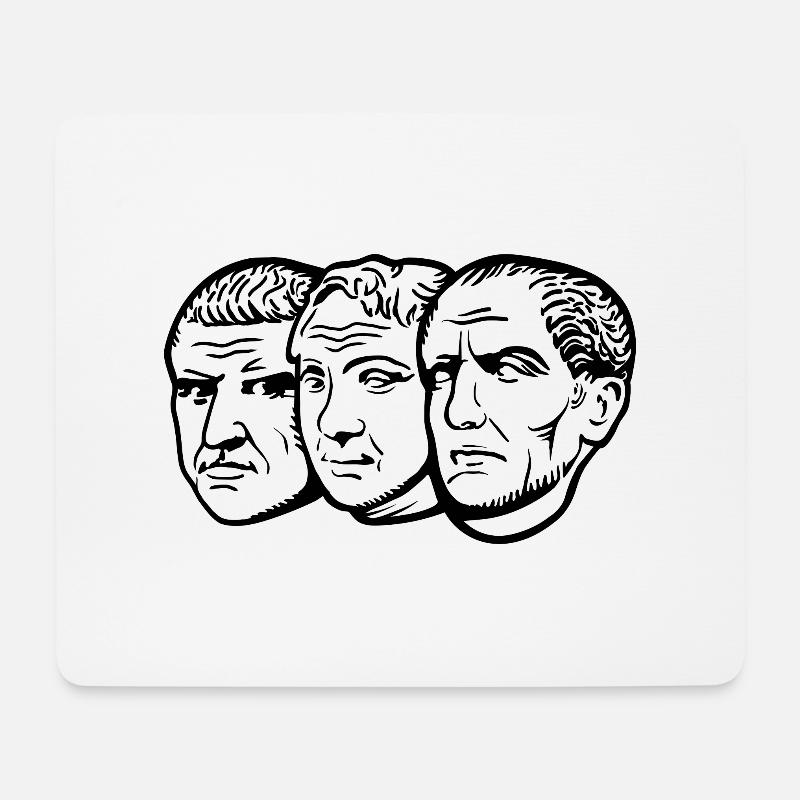 Triumvirat - Mousepad (Querformat) - Weiß