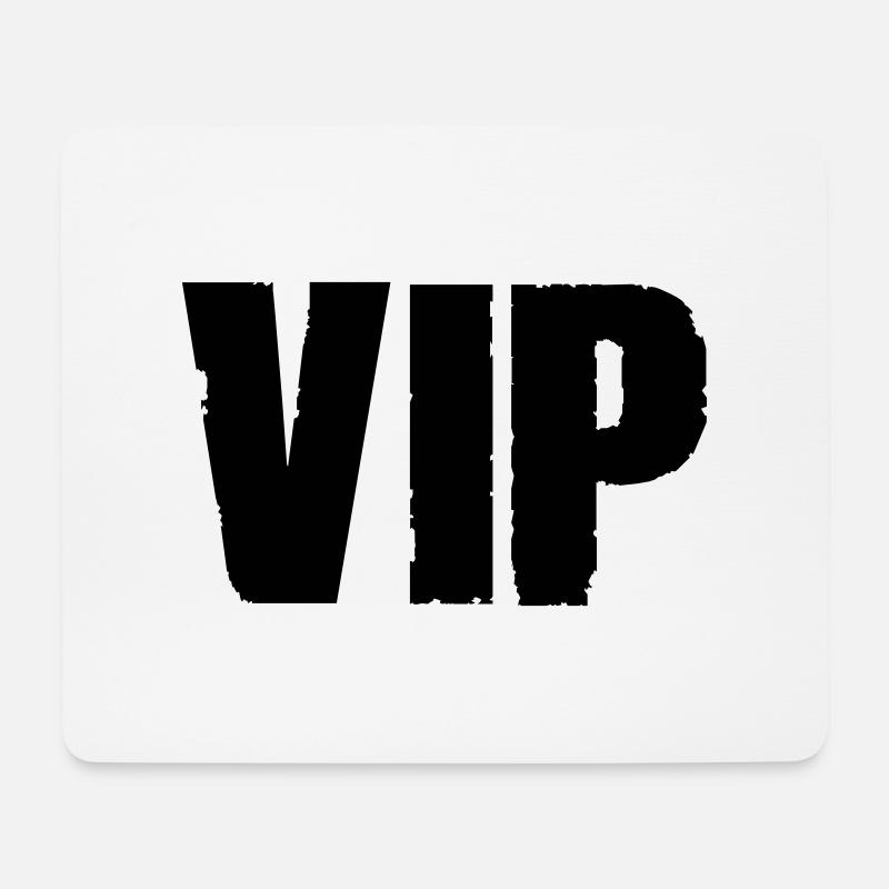vip - Mousepad (Querformat) - Weiß