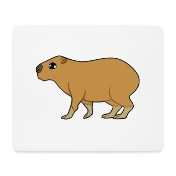 Capybara - Mousepad (Querformat) - Weiß - Vorne