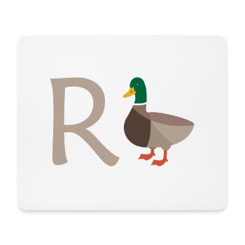 Rente Ente Ruhestand Pension Frührente Geschenk - Mousepad (Querformat) - Weiß - Vorne