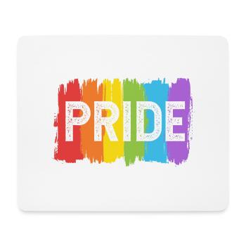 Pride Rainbow LGBT LGBTQ Flag - Mouse Pad (horizontal) - white - Front