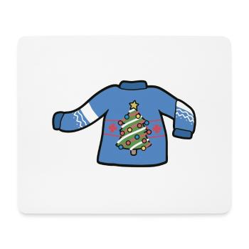 Christmas sweater - Mouse Pad (horizontal) - white - Front