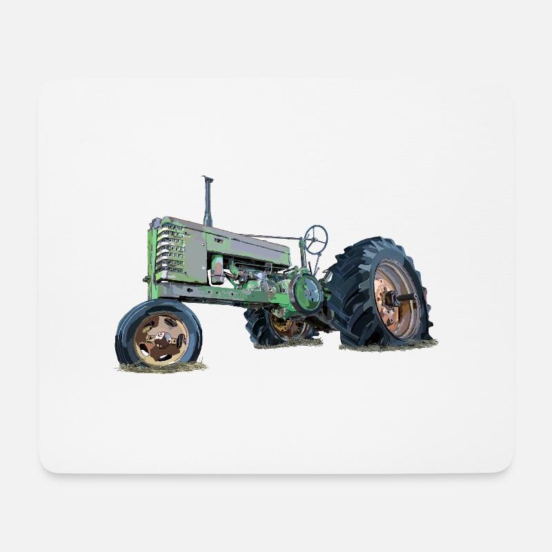 Oldtimerdreirad - Mousepad (Querformat) - Weiß