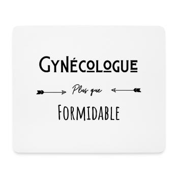 Gynécologue plus que formidable humour citation - Tapis de souris (format paysage) - blanc - Devant
