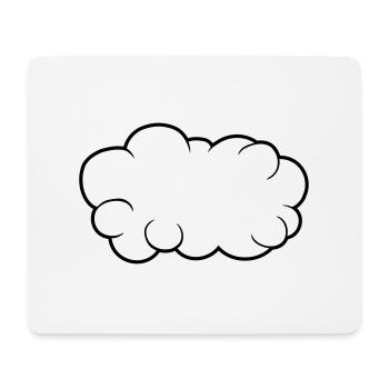 Conception de nuages de bulles vocales - Tapis de souris (format paysage) - blanc - Devant