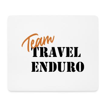 Team Travel Enduro - MarokkoTour2024.de - Tapis de souris (format paysage) - blanc - Devant