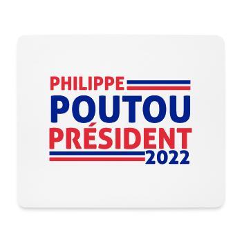 Philippe Poutou Président 2022 - Tapis de souris (format paysage) - blanc - Devant