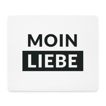 Moin Liebe - Mousepad (Querformat) - Weiß - Vorne