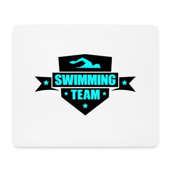 Équipe de natation - Tapis de souris (format paysage) - blanc - Devant