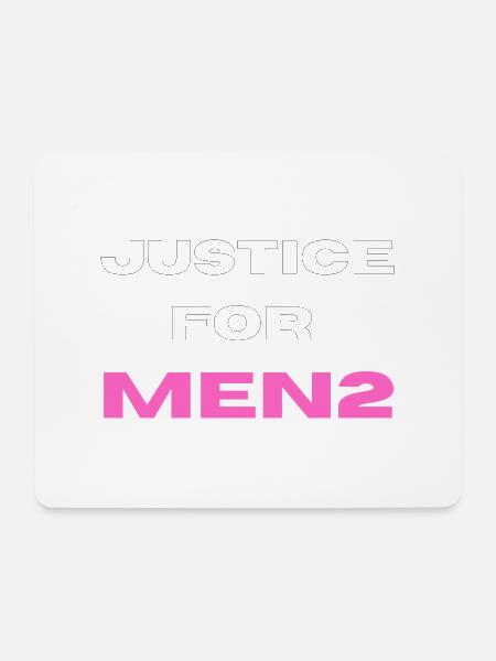 Justice for men2 - Mousepad (Querformat) - Weiß