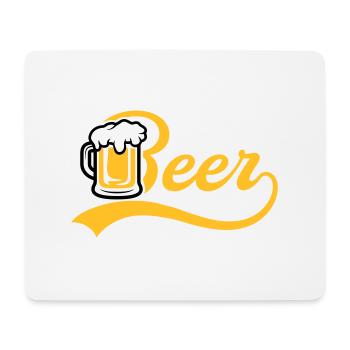 Bière Jug - Tapis de souris (format paysage) - blanc - Devant