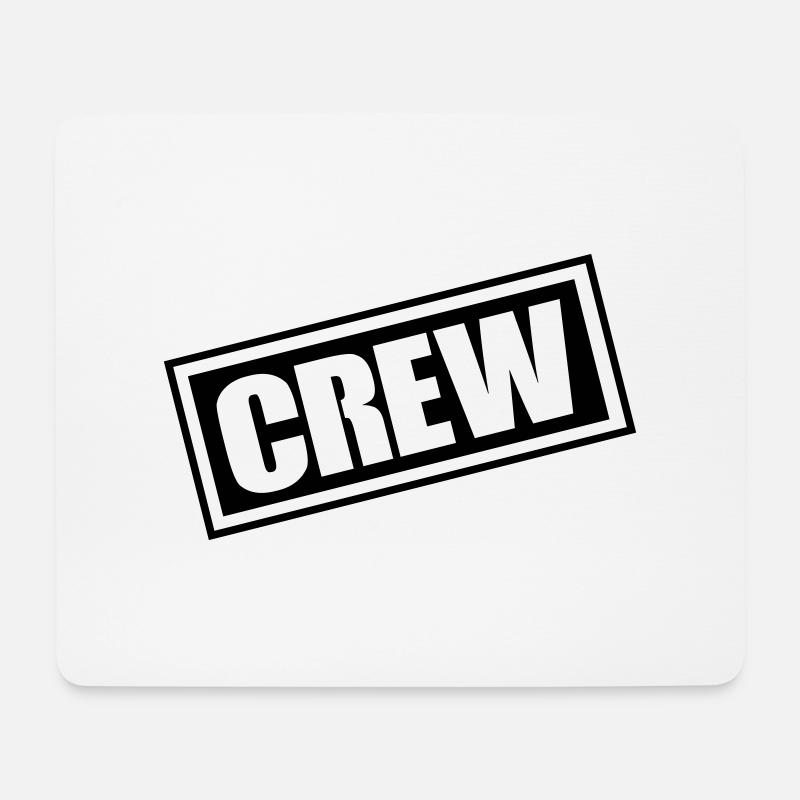 Crew - Mousepad (Querformat) - Weiß