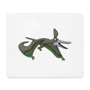Flugsaurier 2 - Mousepad (Querformat) - Weiß - Vorne