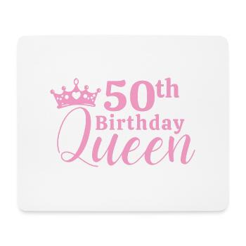 50th birthday - Mouse Pad (horizontal) - white - Front