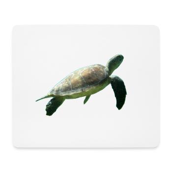 Tortue - Tapis de souris (format paysage) - blanc - Devant
